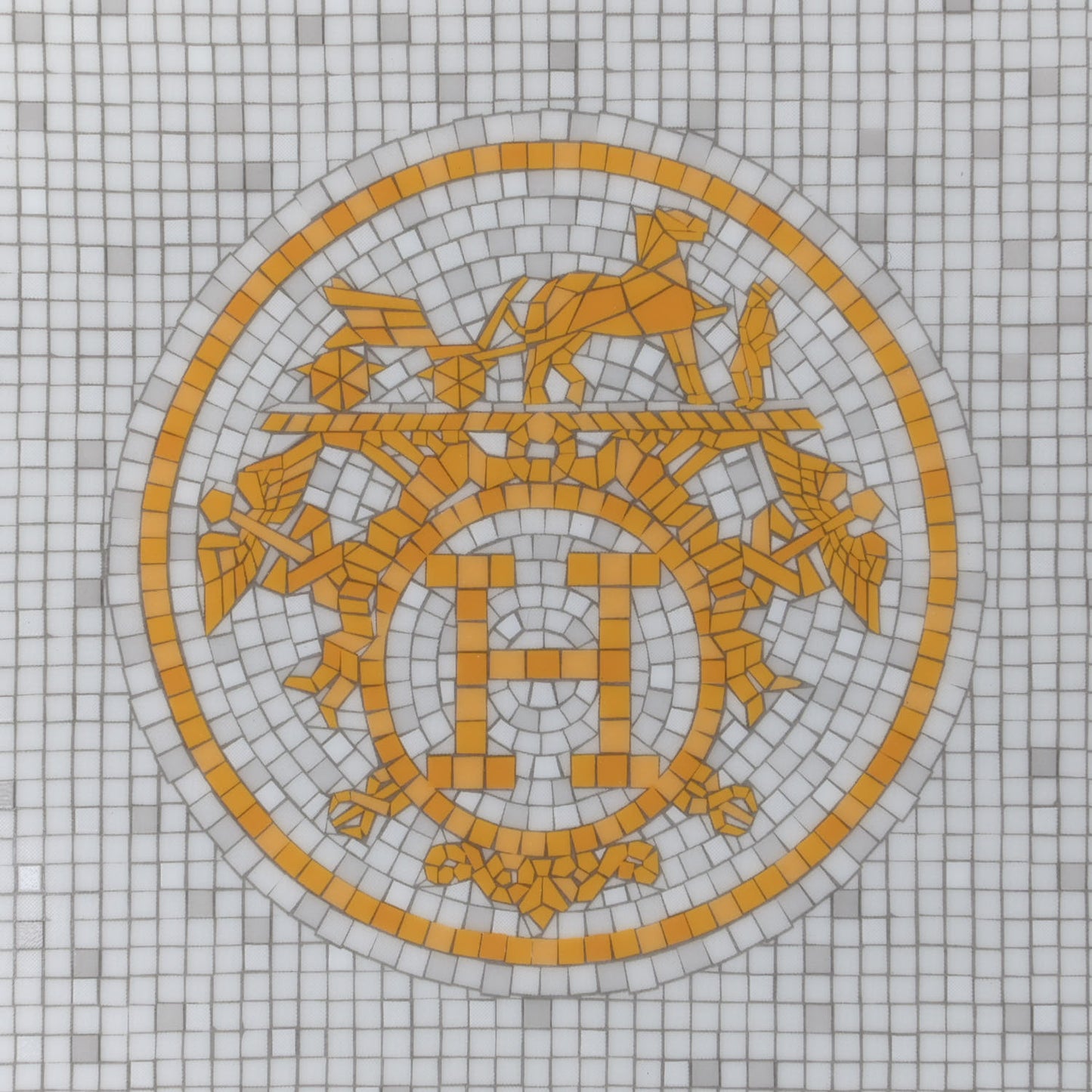 Porcelain Mosaique au 24 Square Plate