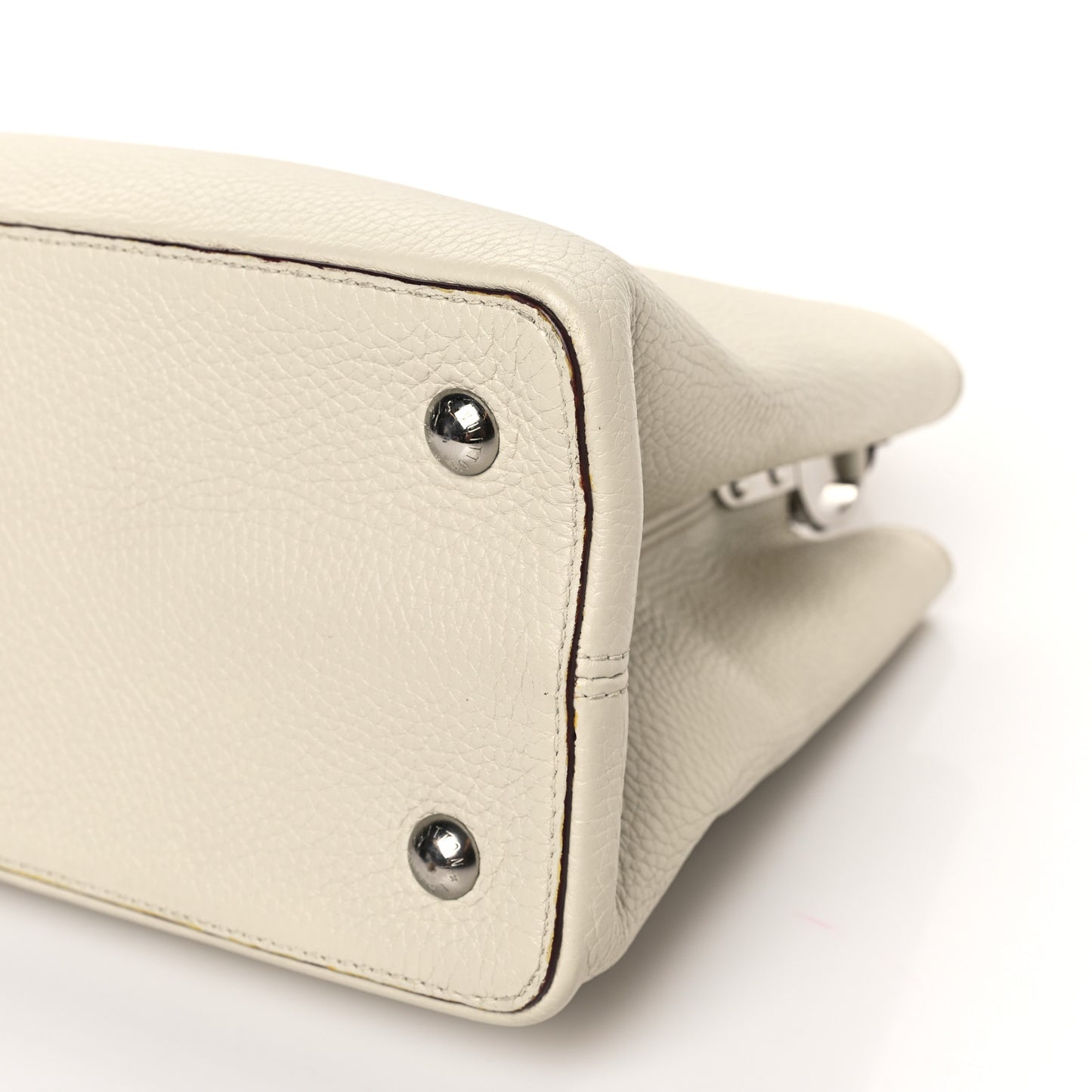 Taurillon Capucines MM Blanc Casse