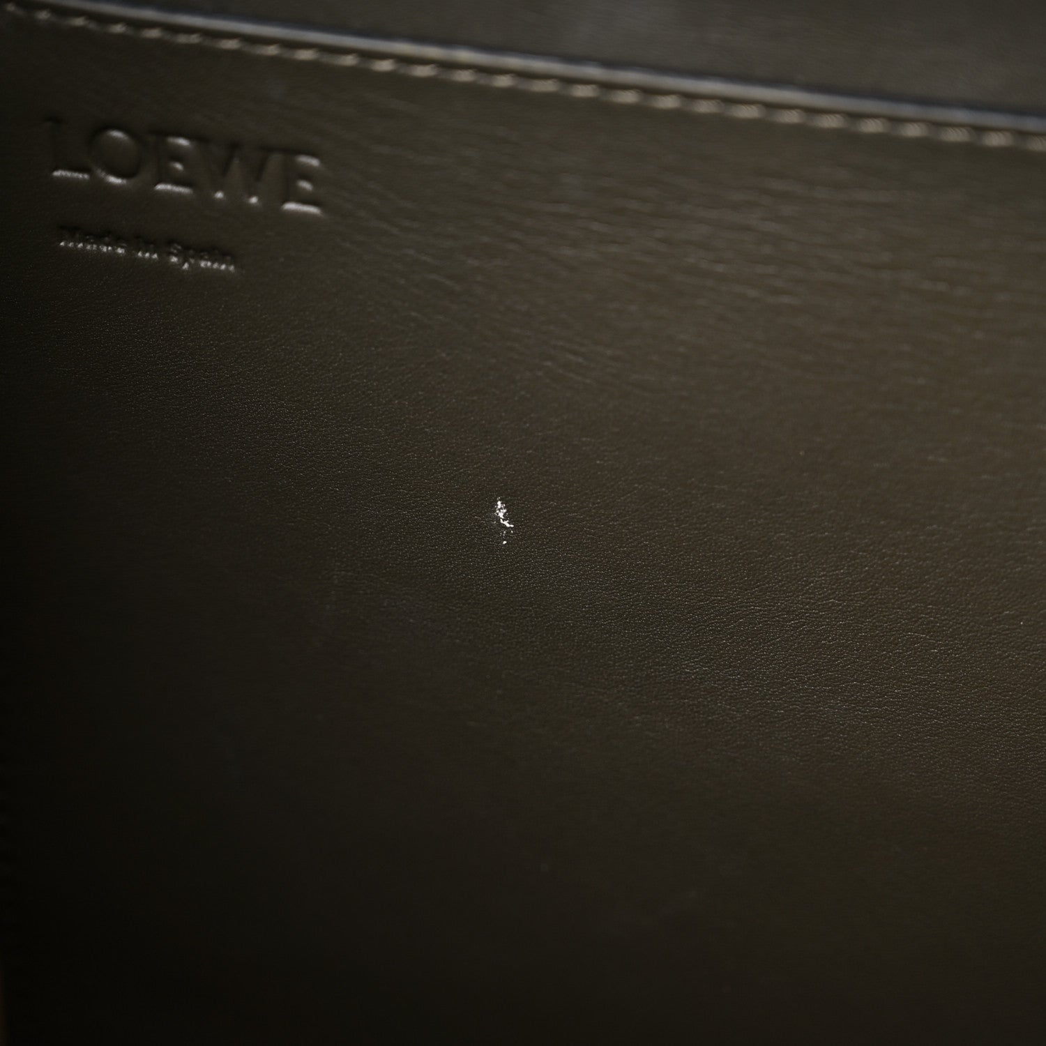 Loewe Calfskin Linen Lazo Tote Khaki Green 12 of 20