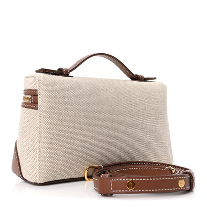 Loro Piana Cotton Linen L19 Extra Pocket Pouch Natural Caramel Sugar 3 of 9