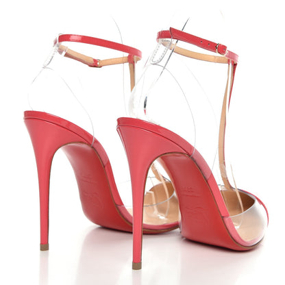 Christian Louboutin Patent PVC Nosy 100 Pumps 37.5 Begonia 4 of 7