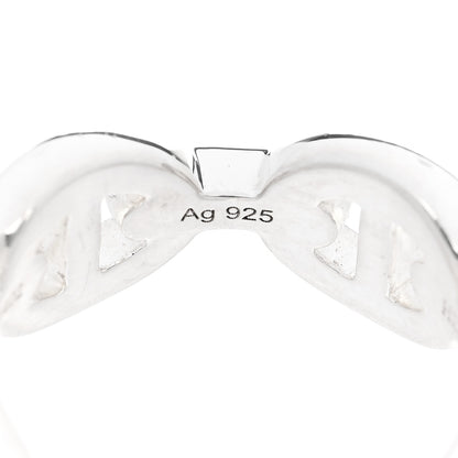 Hermes Sterling Silver PM Chaine d'Ancre Enchainee Band Ring 51 5.75 8 of 9