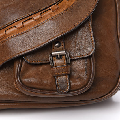 Christian Dior Calfskin Gaucho Double Saddle Bag Brown 17 of 17