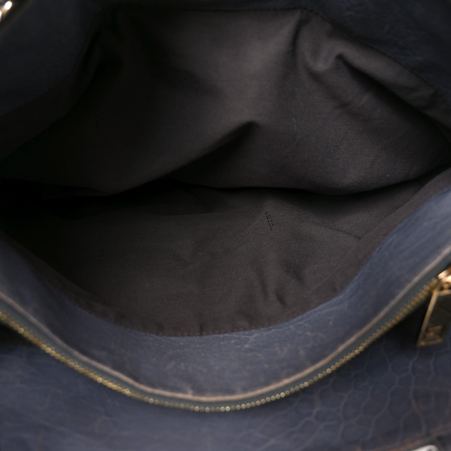 Fendi Crinkled Lambskin Mia Tote Blue 5 of 10