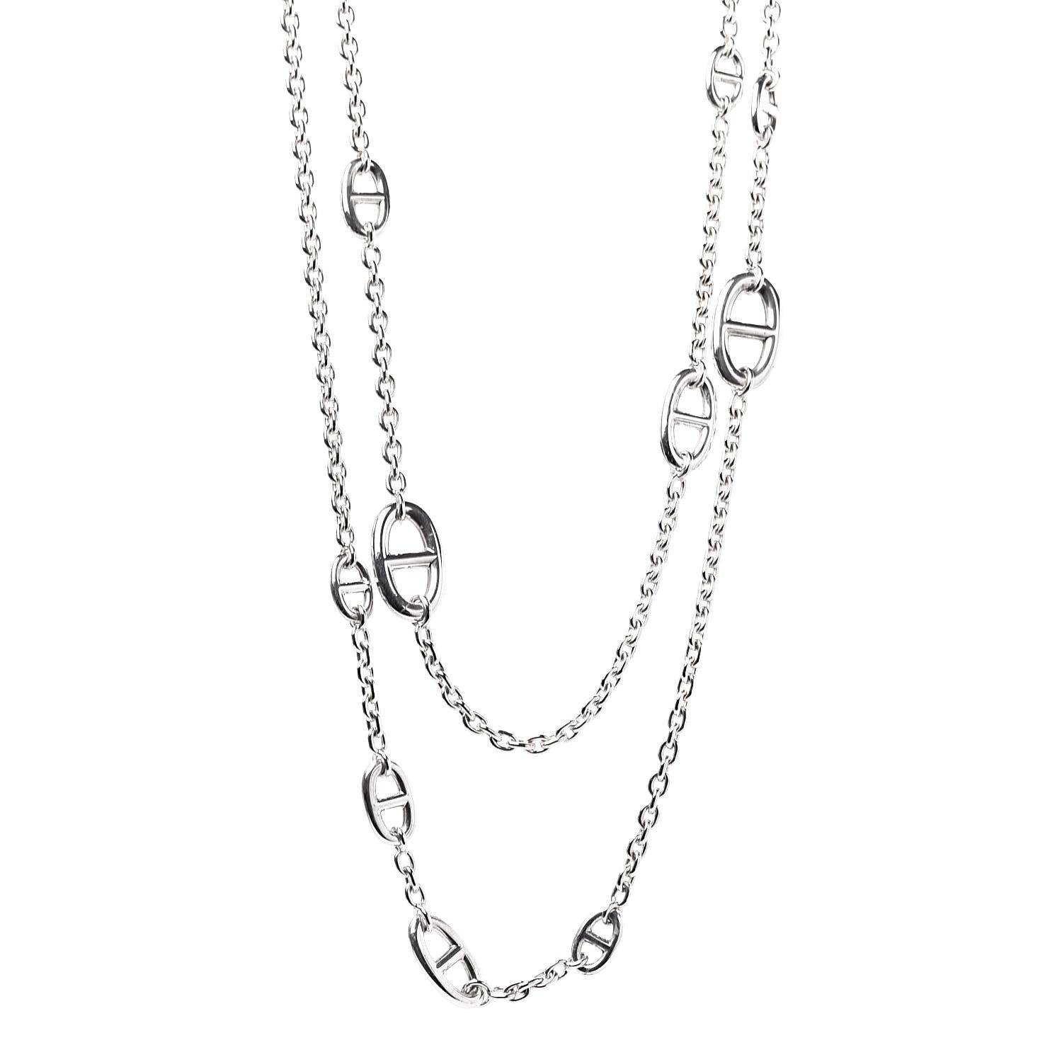 Hermes Sterling Silver Farandole Necklace 160 1 of 7
