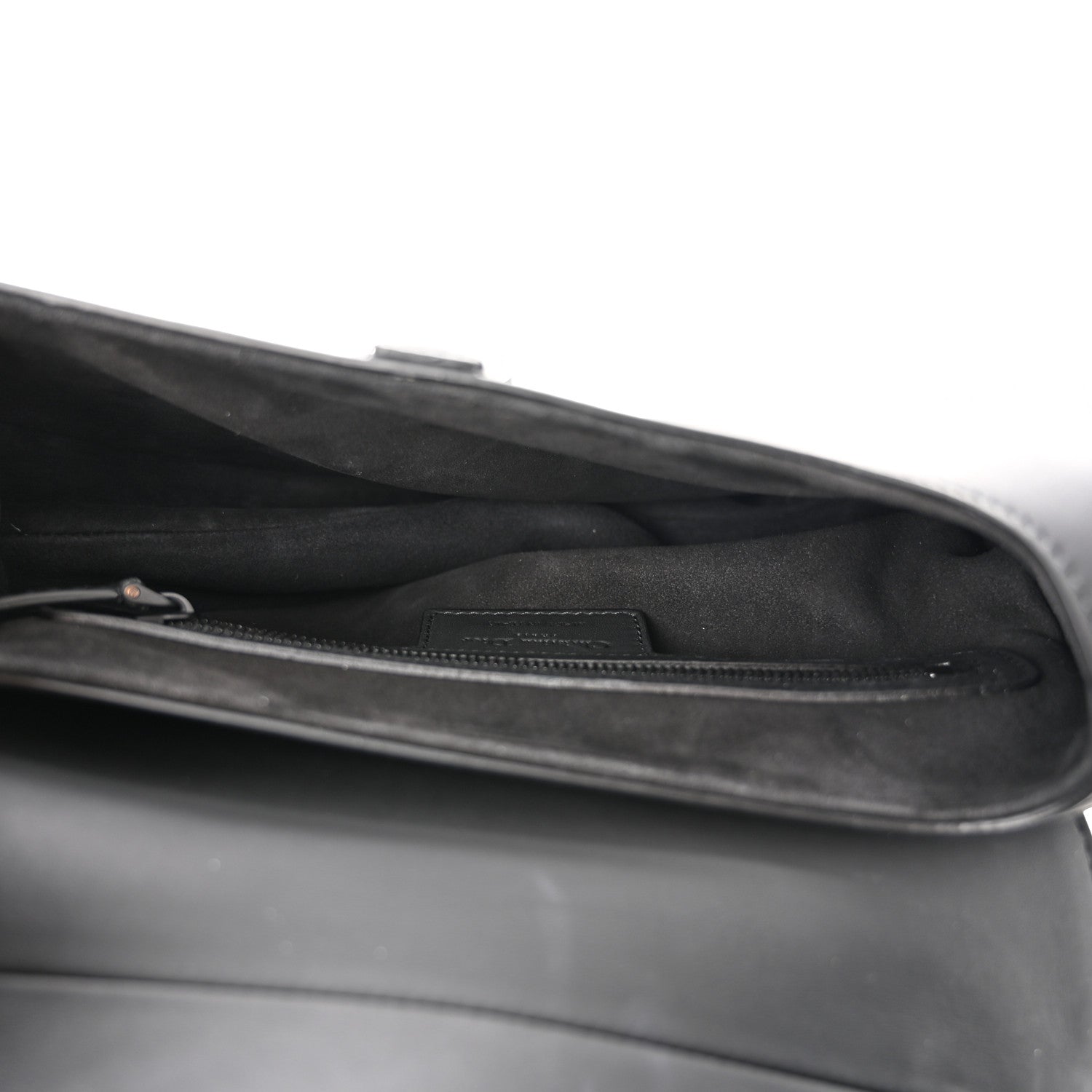 Christian Dior Ultra Matte Calfskin Saddle Bag Black 5 of 11