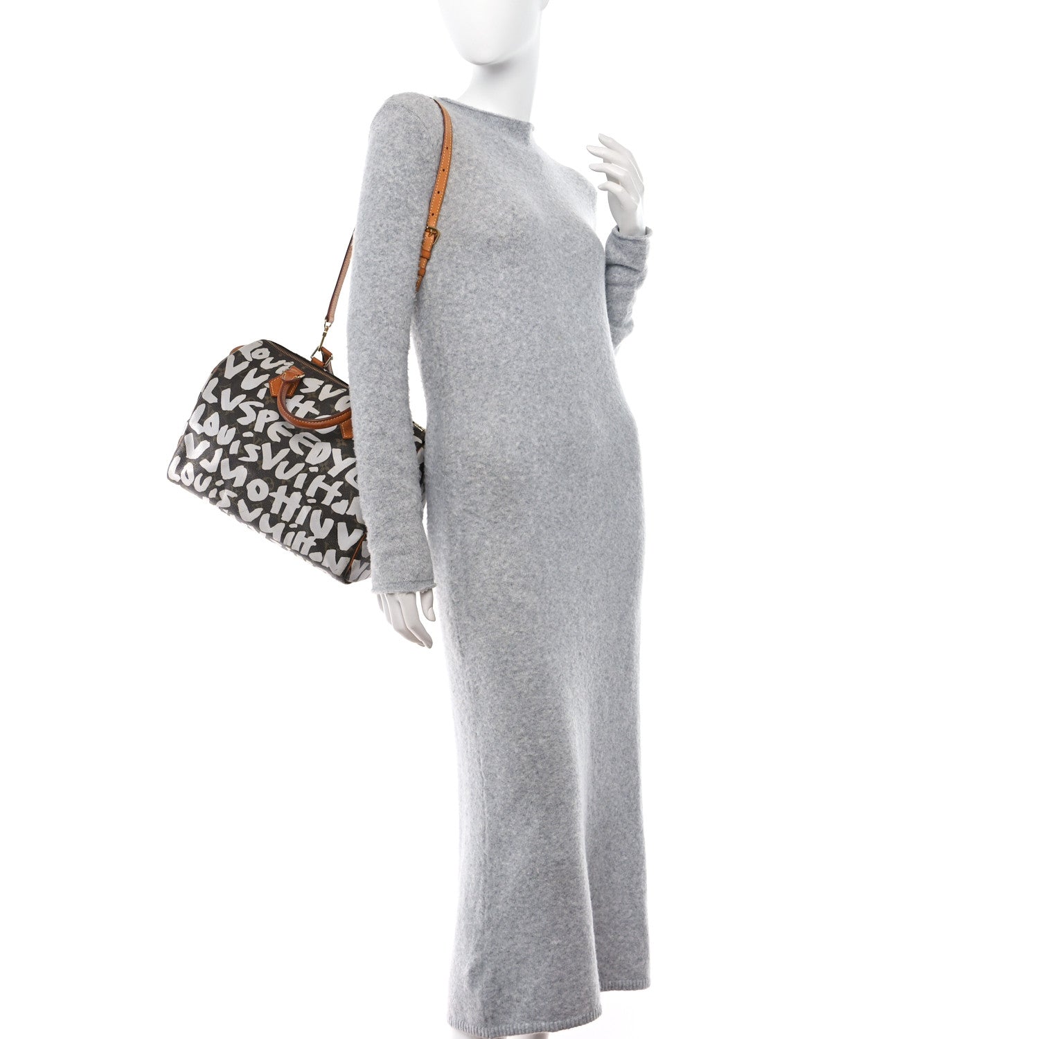 Louis Vuitton Monogram Graffiti Speedy 30 Silver 2 of 18