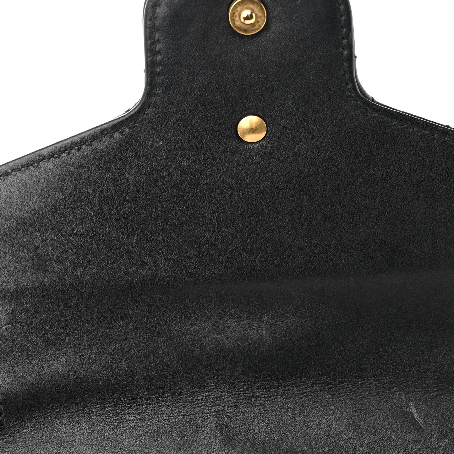 Calfskin Matelasse GG Marmont Chain Wallet Black
