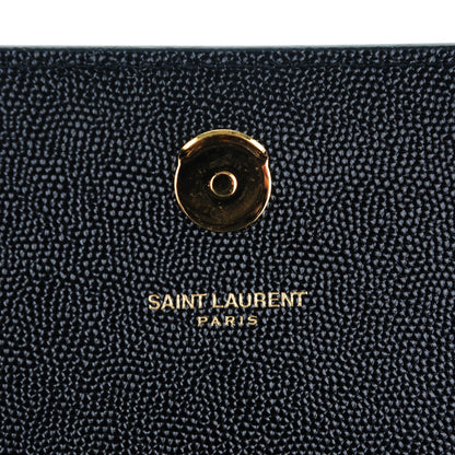 Saint Laurent Grain De Poudre Medium Classic Monogram Satchel Black 6 of 7