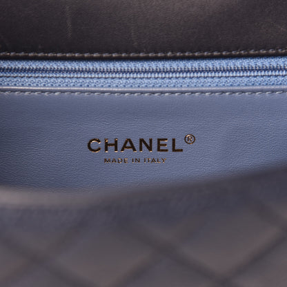 Chanel Caviar Quilted Medium CC Filigree Flap Navy Black 9 of 11