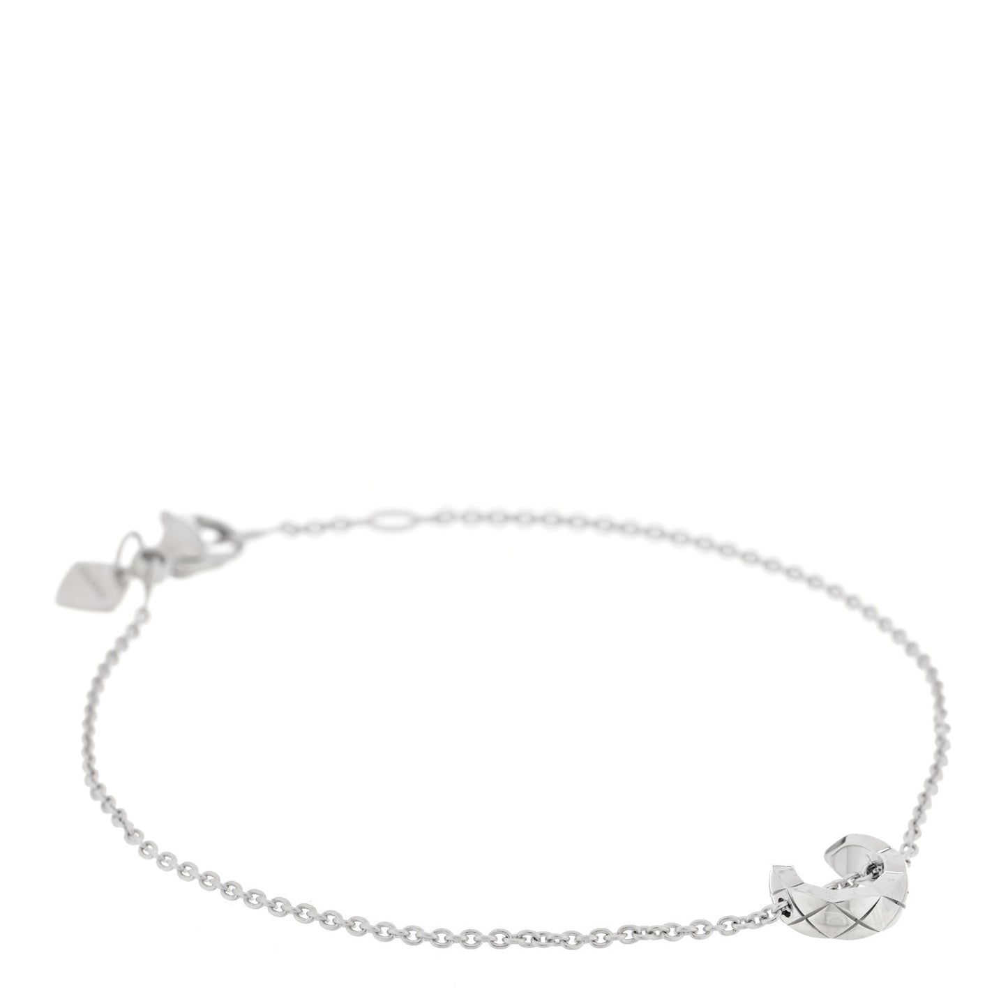 18K White Gold Coco Crush Station Bracelet