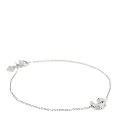 Chanel 18K White Gold Coco Crush Station Bracelet 1 of 3