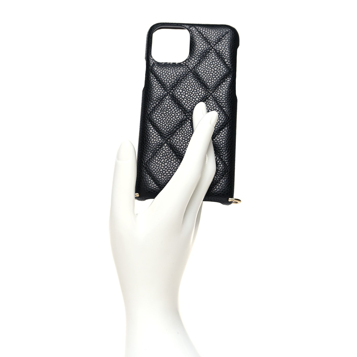 Chanel Caviar Quilted iPhone XI Pro Case With Chain Black 2 of 10
