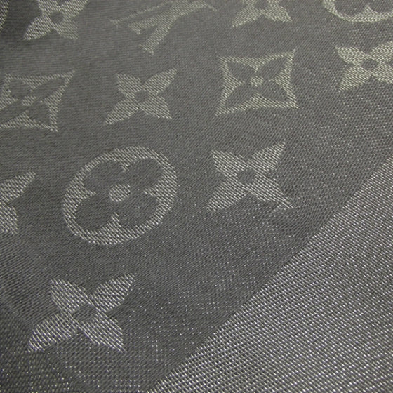 Monogram Lurex Shawl Anthracite