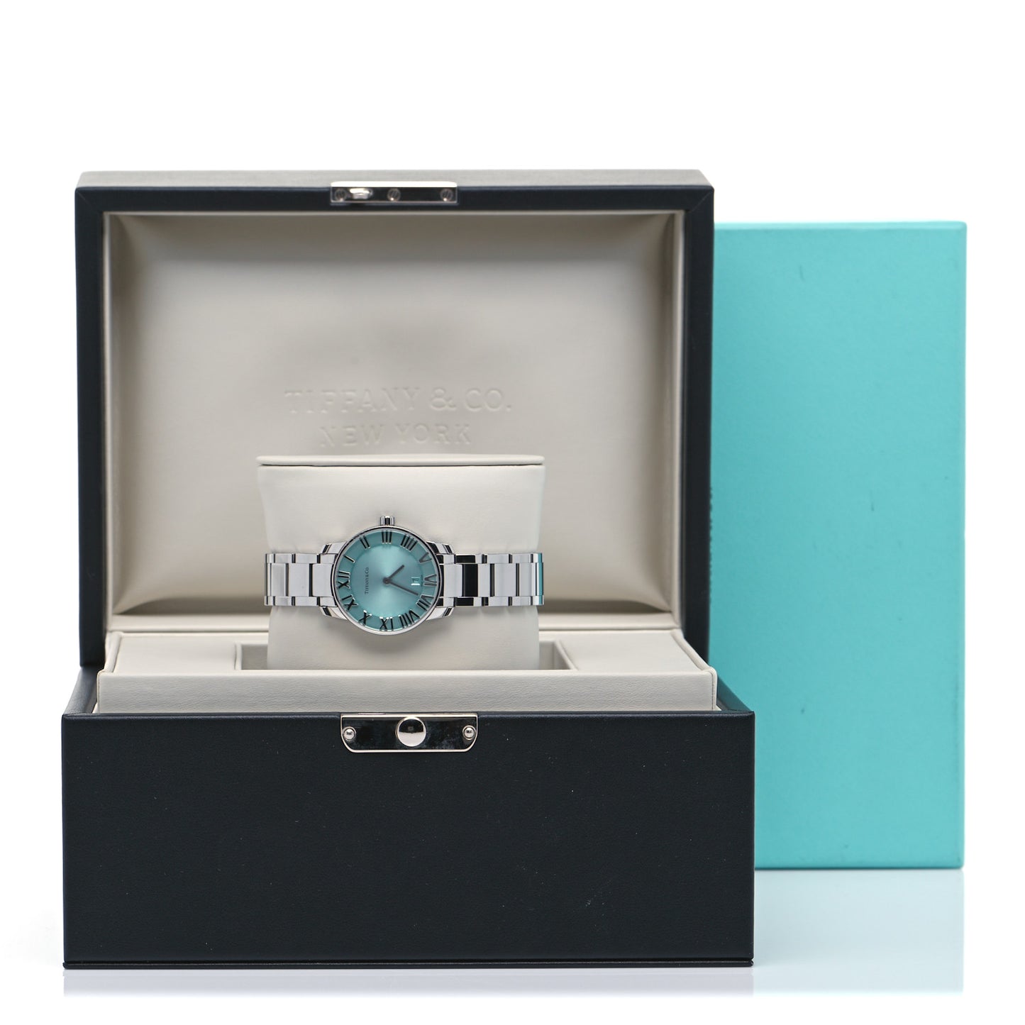 Stainless Steel 29mm Atlas 2-Hand Quartz Watch Tiffany Blue