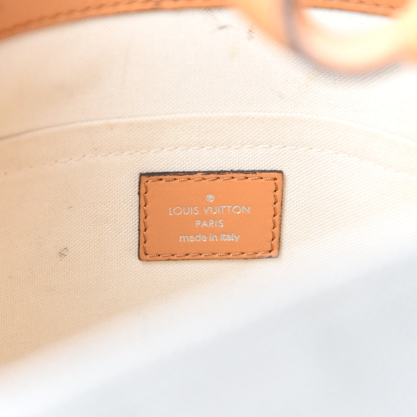 Calfskin Canvas V Bucket Bag GM