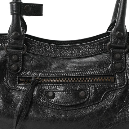 Balenciaga Agneau Arena Classic Hardware East West Le City Black 8 of 10