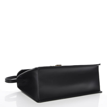 Gucci Calfskin Medium Sylvie Top Handle Bag Black 5 of 8