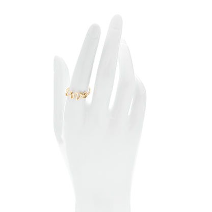 Tiffany 18K Yellow Gold Paloma's Graffiti Love Ring 57 8 2 of 5