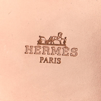 Hermes Box Calfskin Braided Oran Sandals 40.5 Vert D'Eau 7 of 8