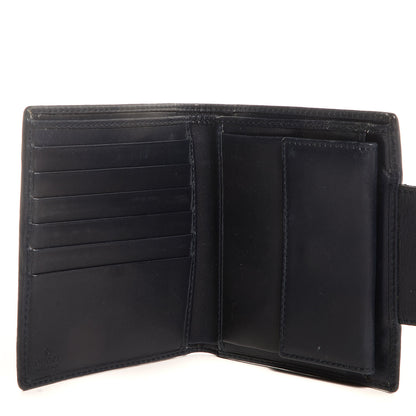 Gucci Monogram Selleria Calfskin Web Ladies Web French Wallet Beige Blue 6 of 9