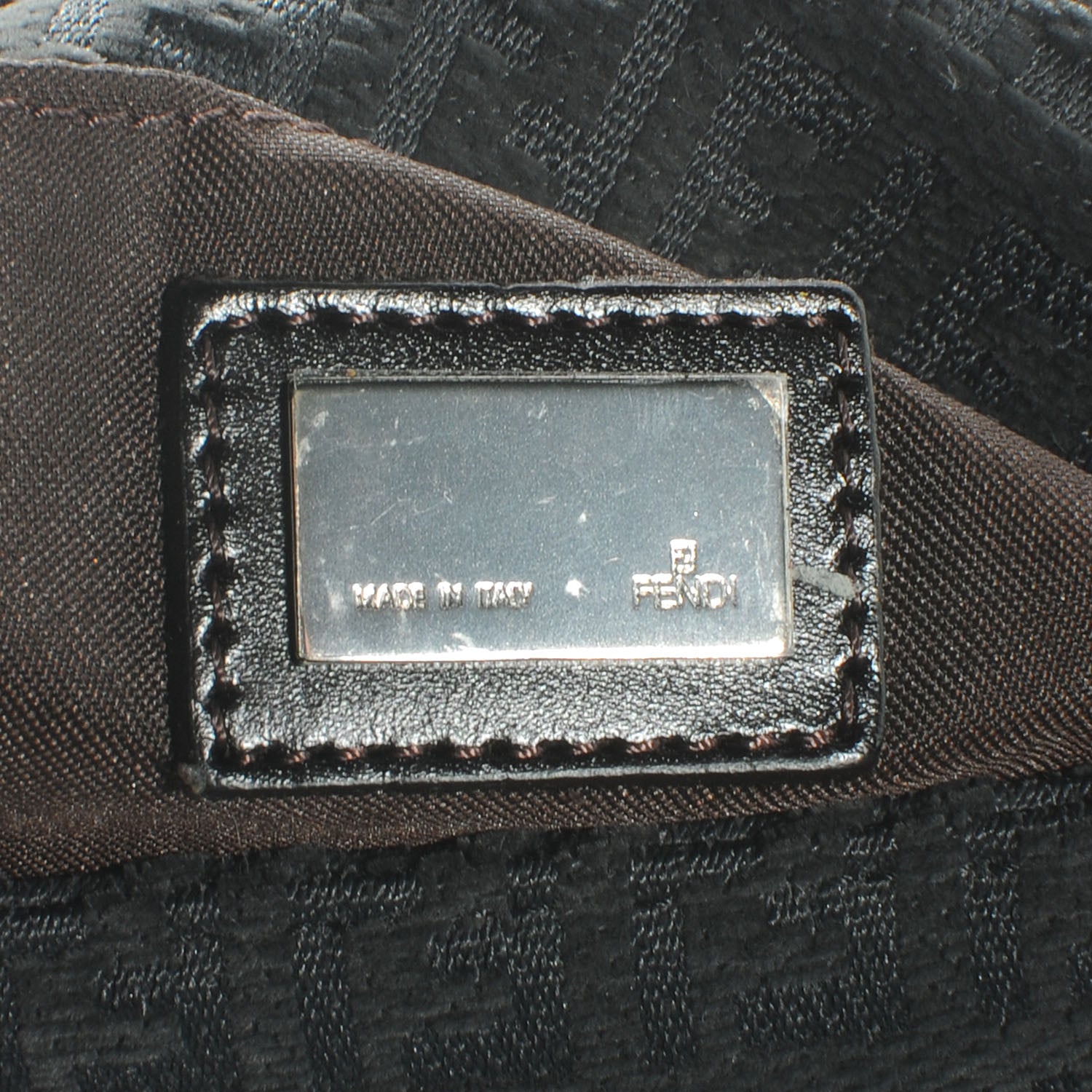 Fendi Velvet Zucchino Suede Mini Mama Baguette Grigio Testa di Moro 6 of 8