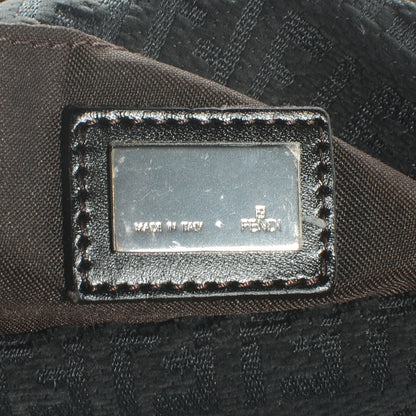Fendi Velvet Zucchino Suede Mini Mama Baguette Grigio Testa di Moro 6 of 8