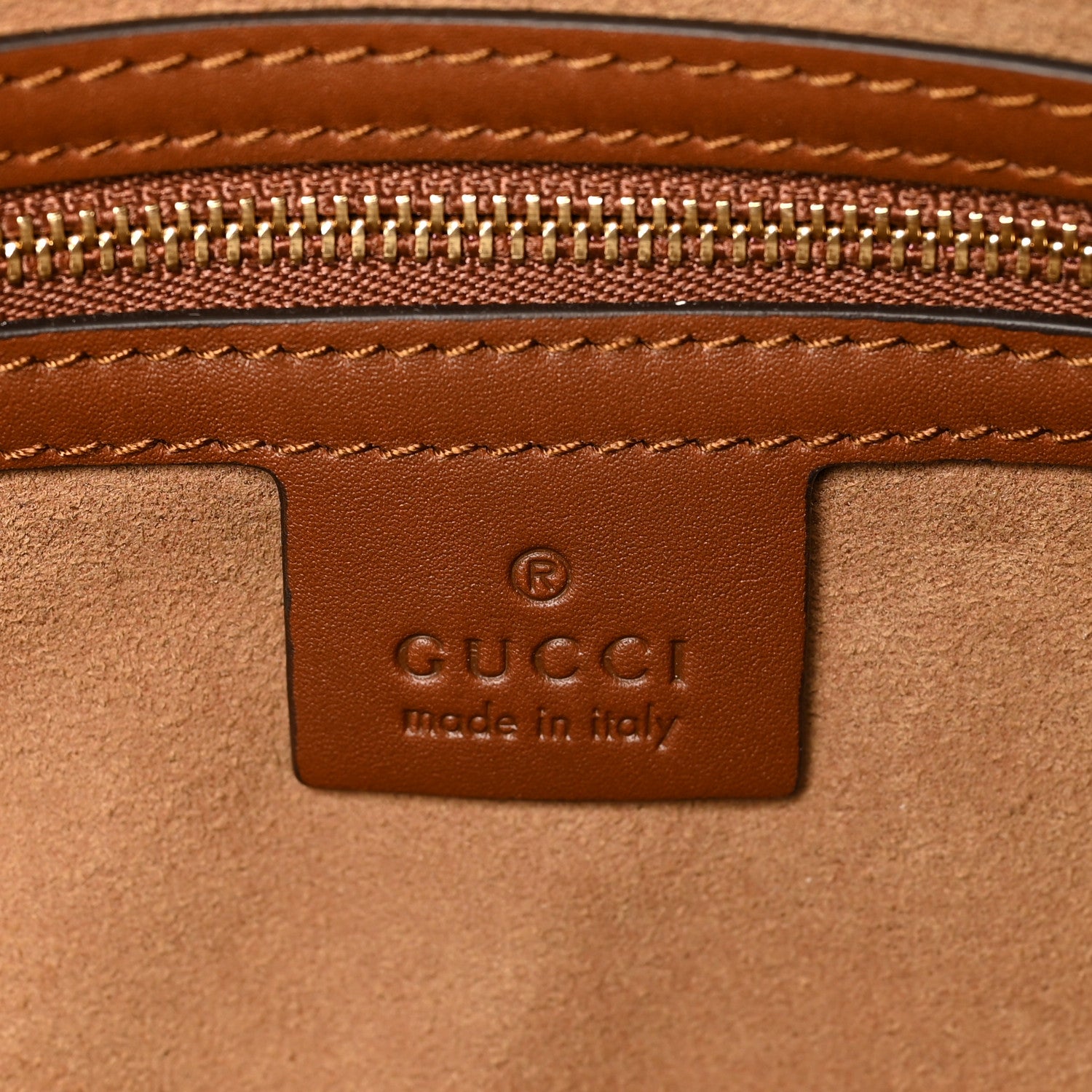 Gucci GG Supreme Monogram Large Linea A Hobo Light Brown 6 of 11