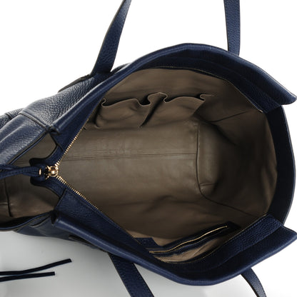 Gucci Pebbled Calfskin Large Lady Tassel Top Handle Bag Dark Blue 5 of 7