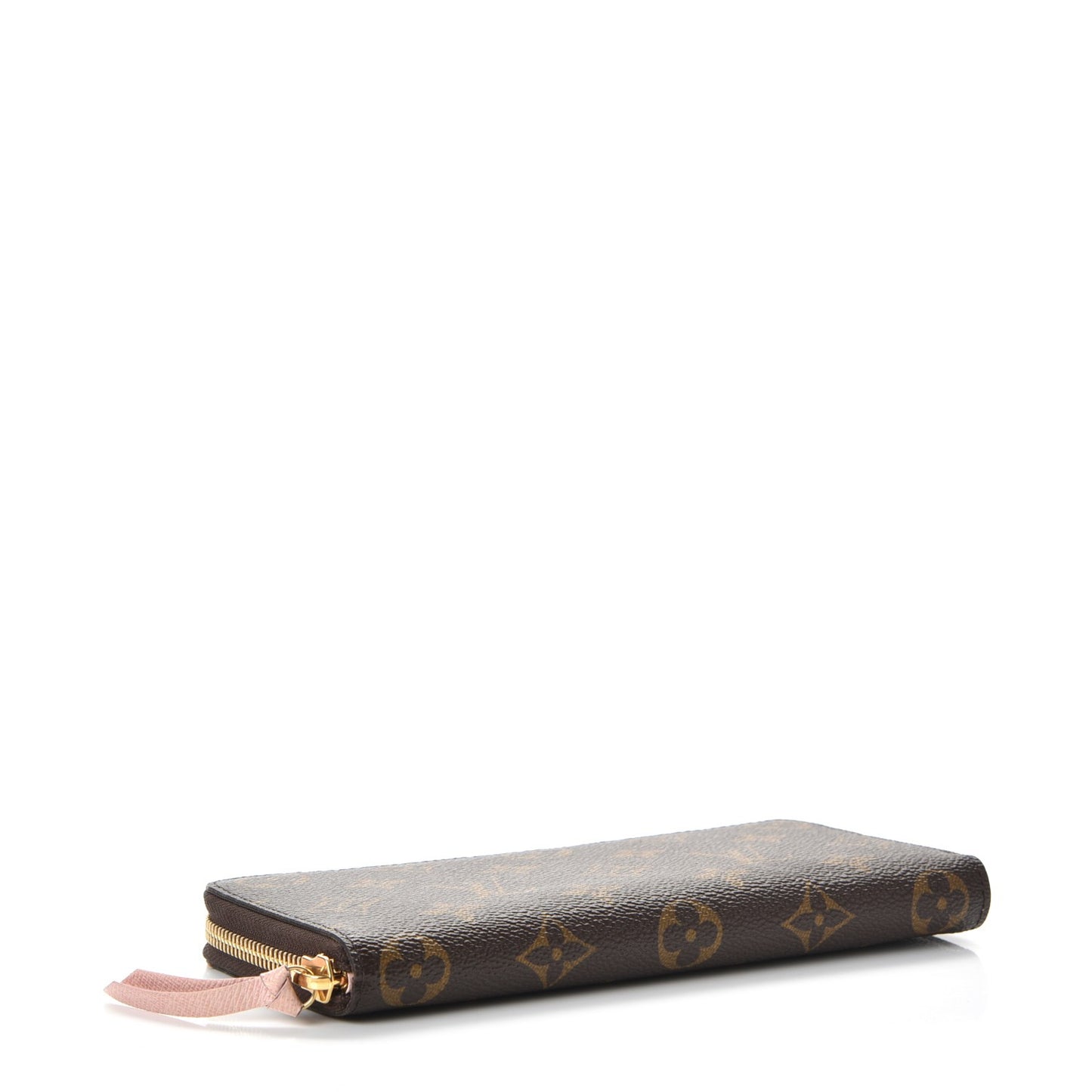 Monogram Clemence Wallet Rose Ballerine