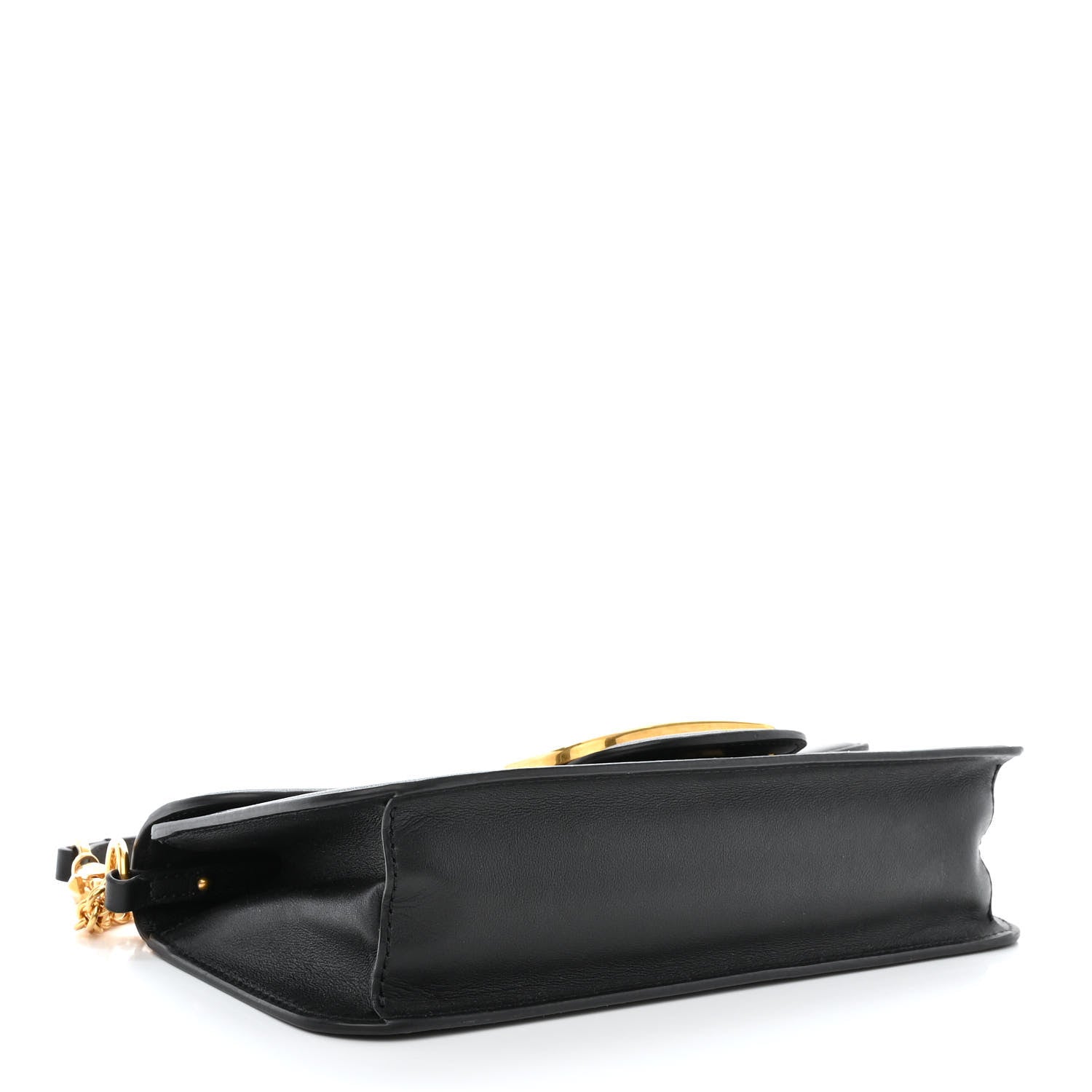 Valentino Garavani Calfskin Vlogo Loco Shoulder Bag Black 4 of 13