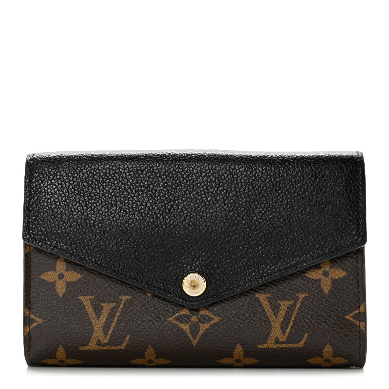 Louis Vuitton Monogram Pallas Compact Wallet Black 1 of 15