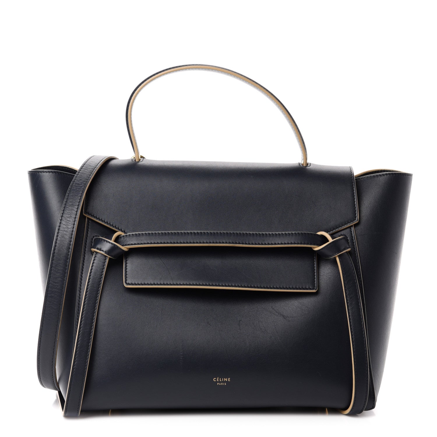 Celine Palmelato Calfskin Mini Belt Bag Navy 1 of 12