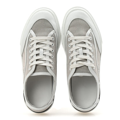 Hermes Canvas Calfskin Get Sneakers 40 Prunoir White 2 of 9