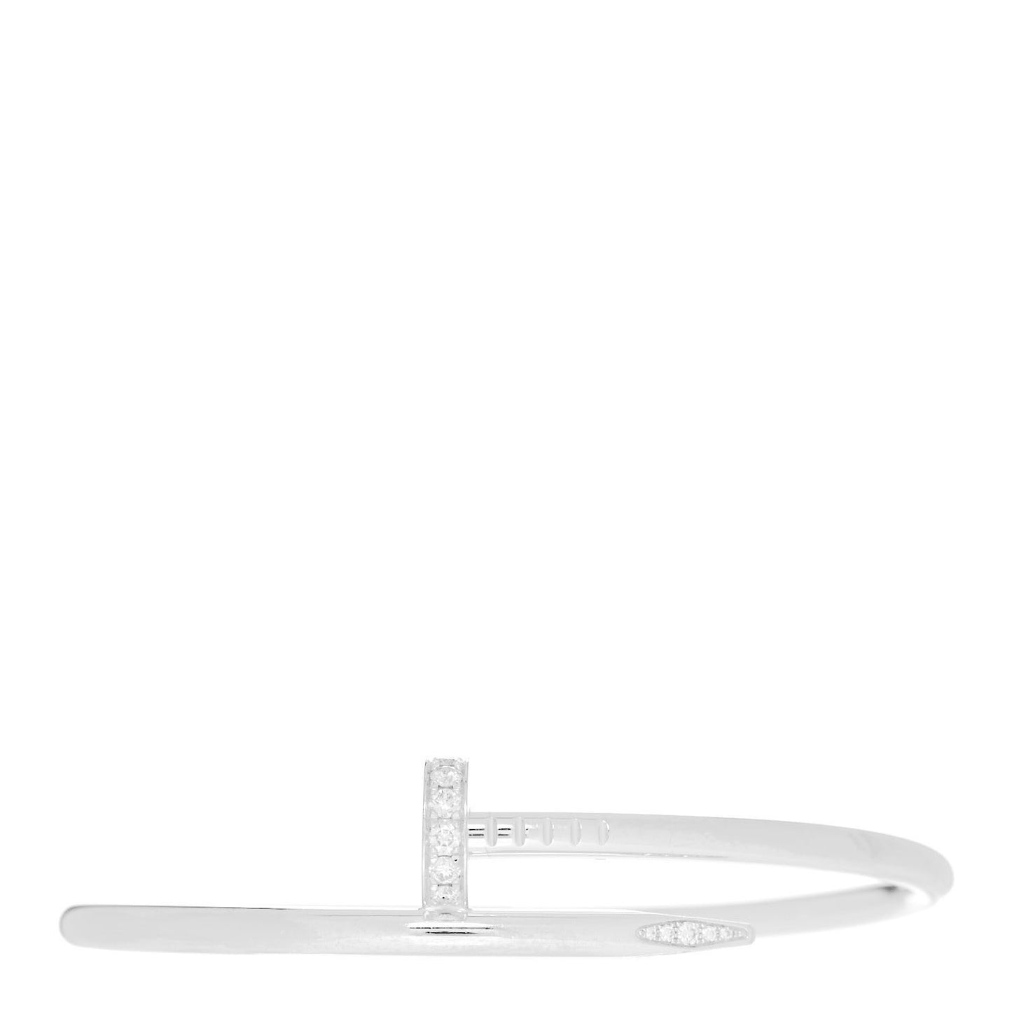 18K White Gold Diamond Juste Un Clou Bracelet 17