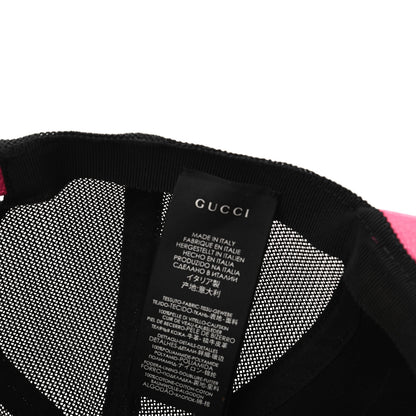 Gucci Cripto Calfskin Logo Baseball Hat M Fuxia Black 7 of 7