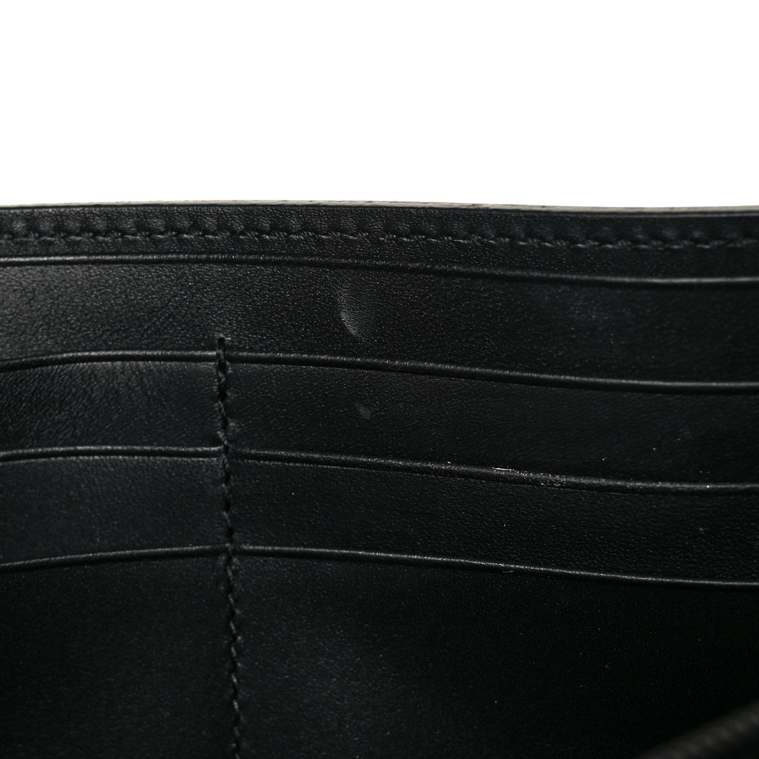 Gucci Calfskin GG Supreme Monogram Mini Peony Pearly Continental Wallet Black 9 of 9