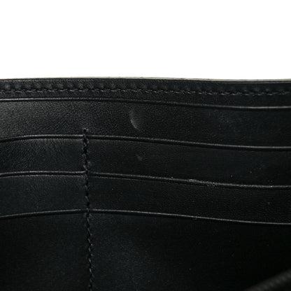 Gucci Calfskin GG Supreme Monogram Mini Peony Pearly Continental Wallet Black 9 of 9