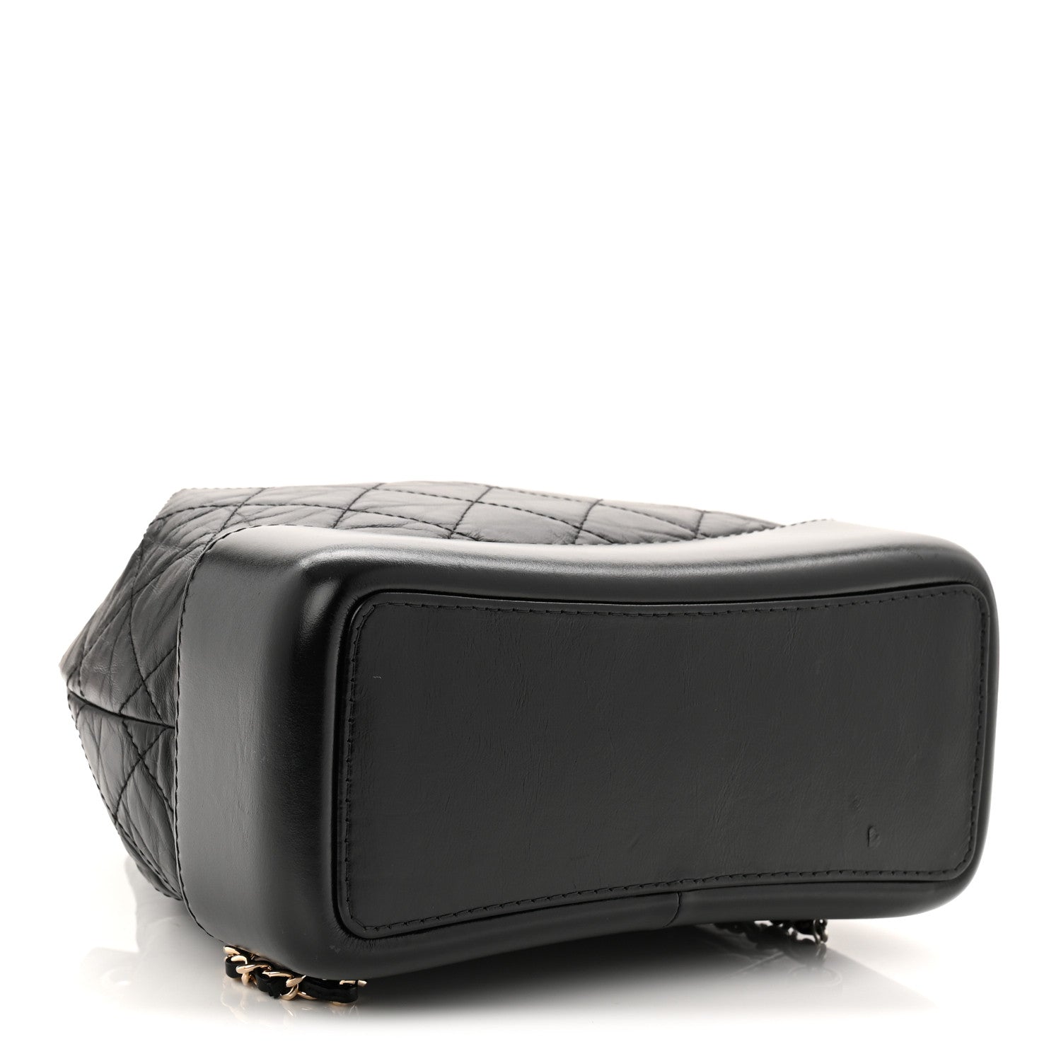 Chanel Aged Calfskin Quilted Small Gabrielle Backpack Black 4 of 12