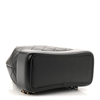 Chanel Aged Calfskin Quilted Small Gabrielle Backpack Black 4 of 12
