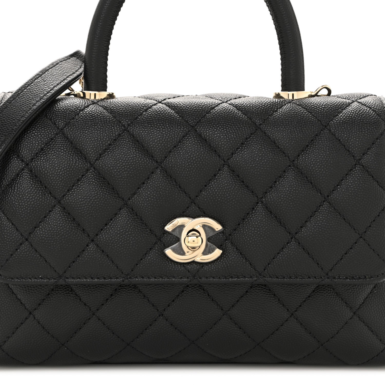 Chanel Caviar Quilted Mini Coco Handle Flap Black 8 of 11