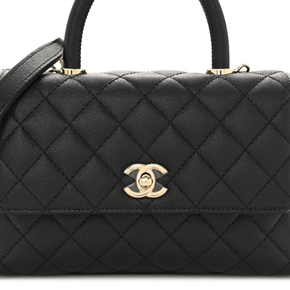 Chanel Caviar Quilted Mini Coco Handle Flap Black 8 of 11
