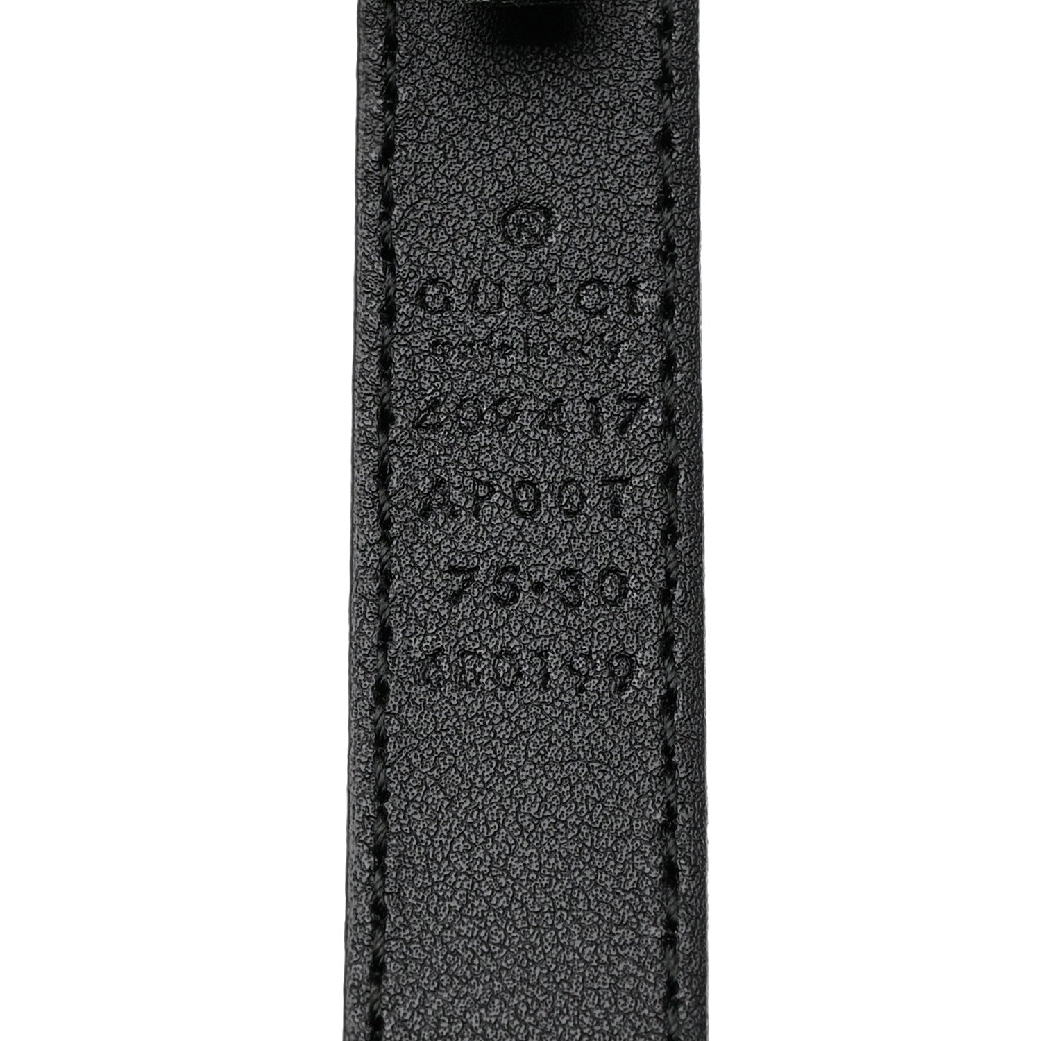 Gucci Calfskin Double G 20mm Belt 75 30 Black 4 of 6