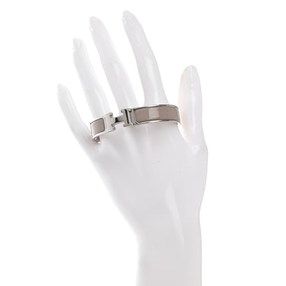 Hermes Enamel Narrow Clic Clac H Bracelet PM Marron Glace 2 of 5