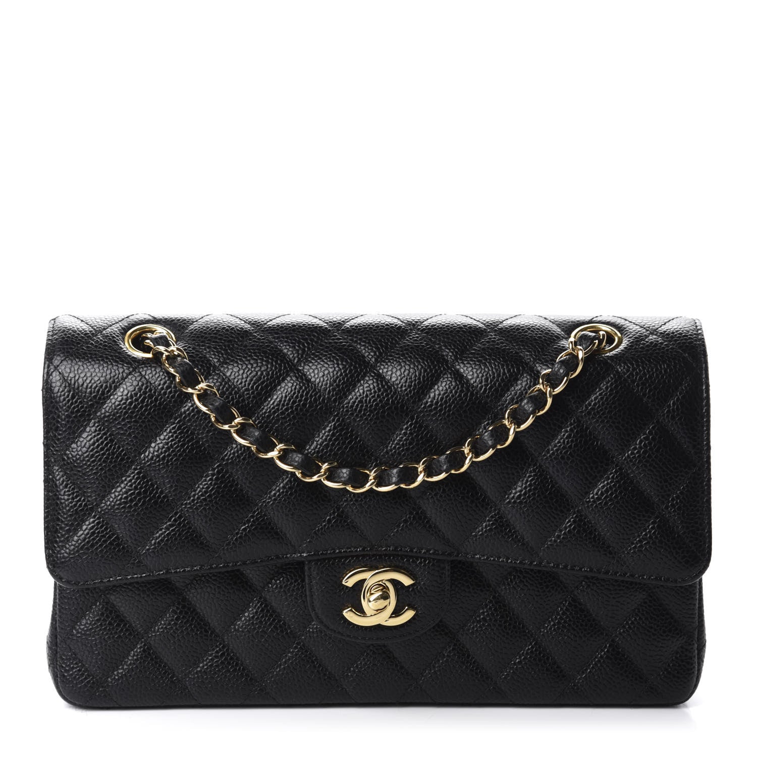 Chanel Caviar Quilted Medium Double Flap Black 1 of 11