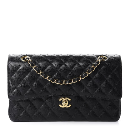 Chanel Caviar Quilted Medium Double Flap Black 1 of 11