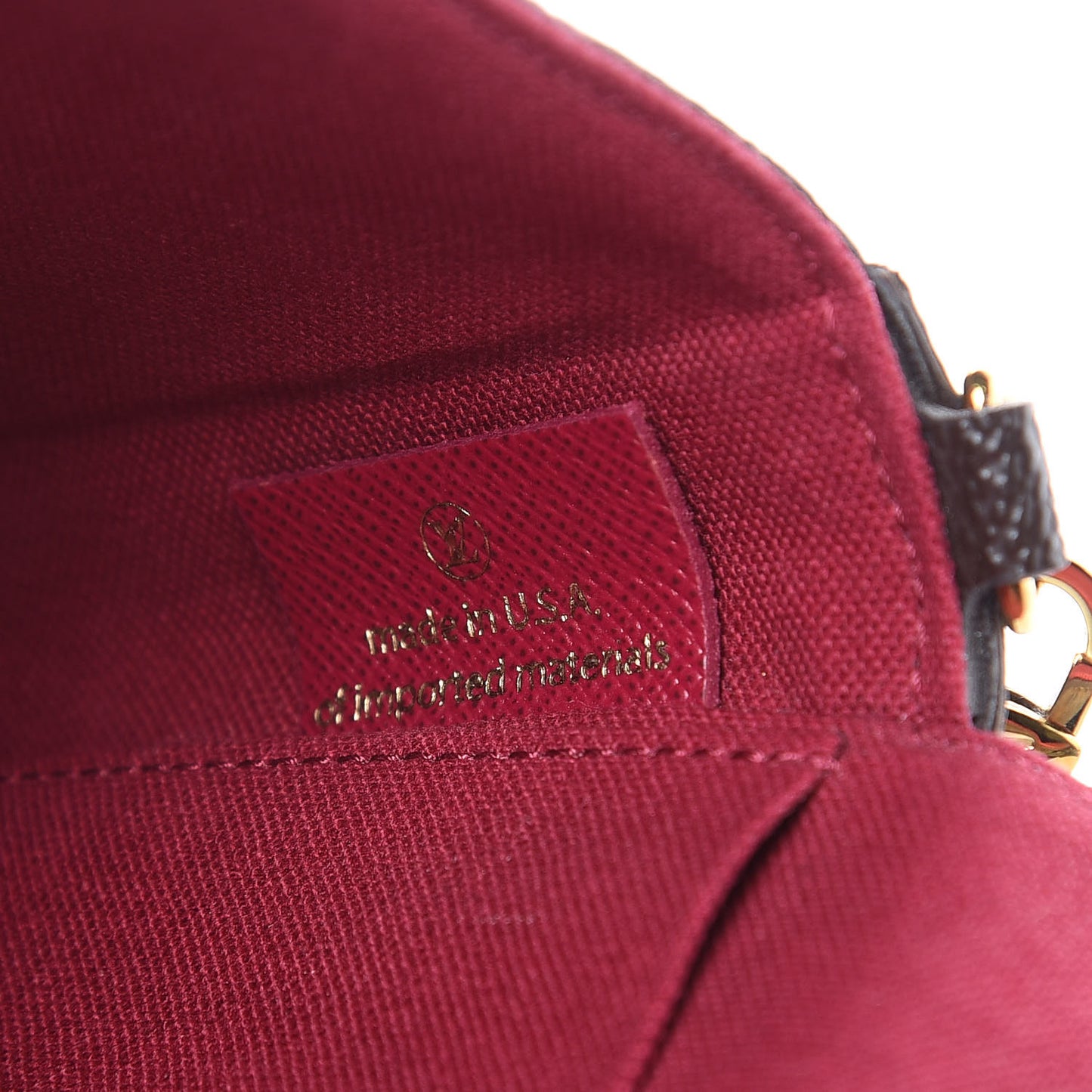 Monogram Pochette Felicie Chain Wallet Fuchsia