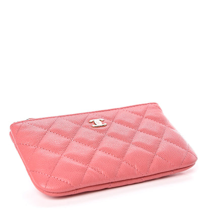 Chanel Caviar Quilted Small Cosmetic Case Pink 4 of 8