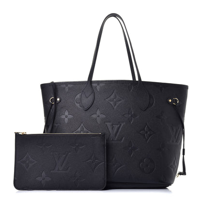 Louis Vuitton Empreinte Monogram Giant Neverfull MM Black 1 of 8