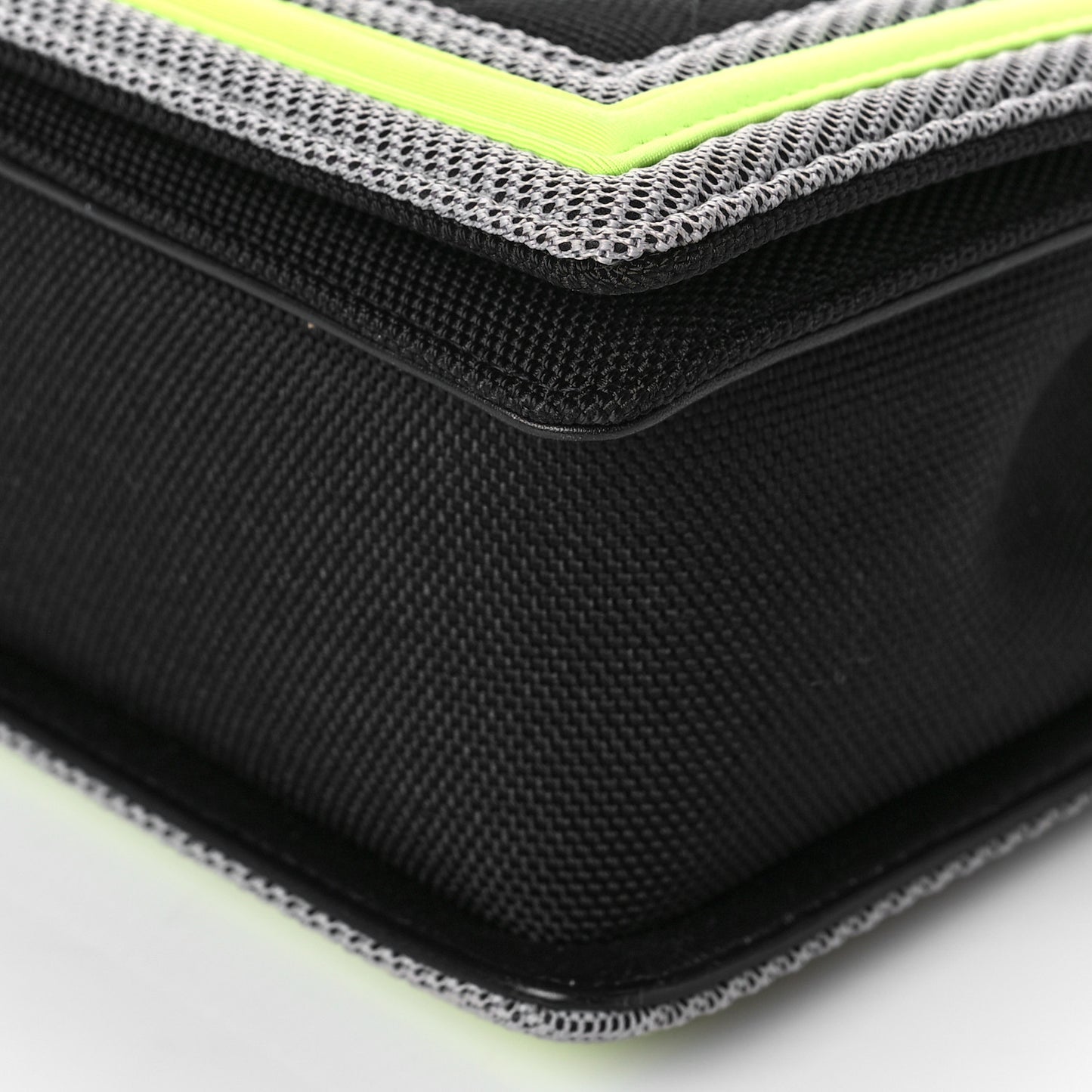 Canvas Quilted Medium Fluo Boy Flap Black Grey Yellow